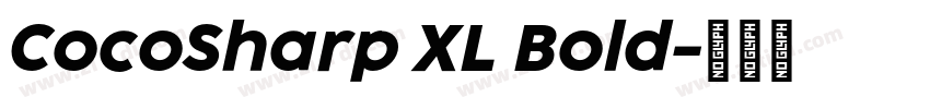 CocoSharp XL Bold字体转换